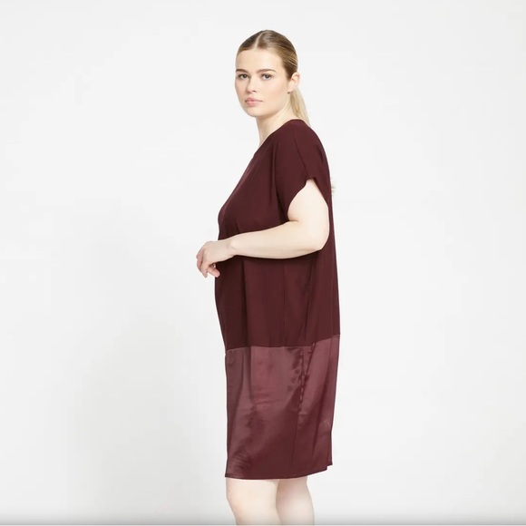 Universal Standard Avenir Luxe Satin Shift Dress - Picture 3 of 6